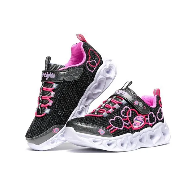Skechers Heart Lights Kids' Running Shoes Grade School-2