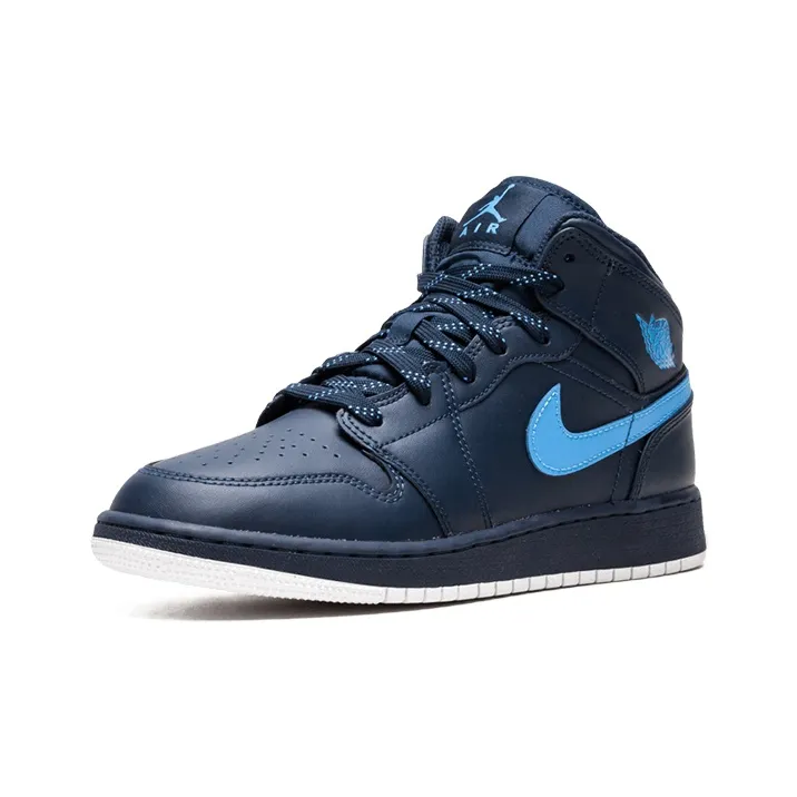 Jordan 1 Mid Obsidian University Blue GS-2