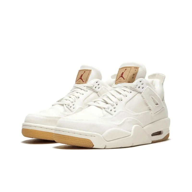 Jordan 4 Retro Levi's White GS Levi's Tag-1