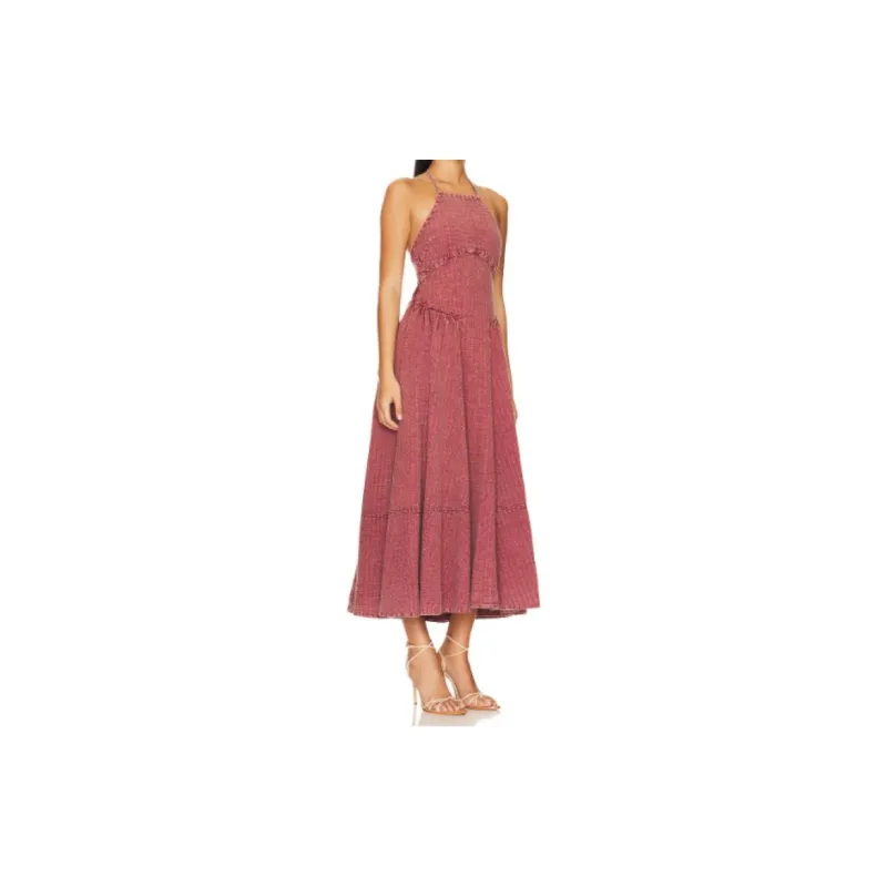 FREE PEOPLE Sleeveless Dress Women's Pink-1