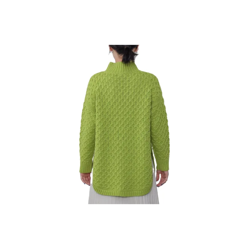 Beams HEART Sweater Women's Pistachio Green-2