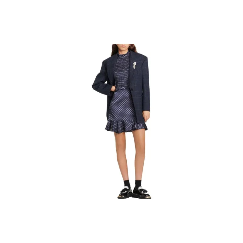 Sandro Short Sleeved Dresses Women's Dark Blue-1