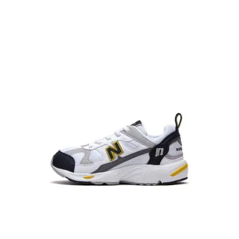 New Balance NB 878 Wear Resistant Low Top Kids' Running Shoes White Gray Children Aged 3 7 Years Old