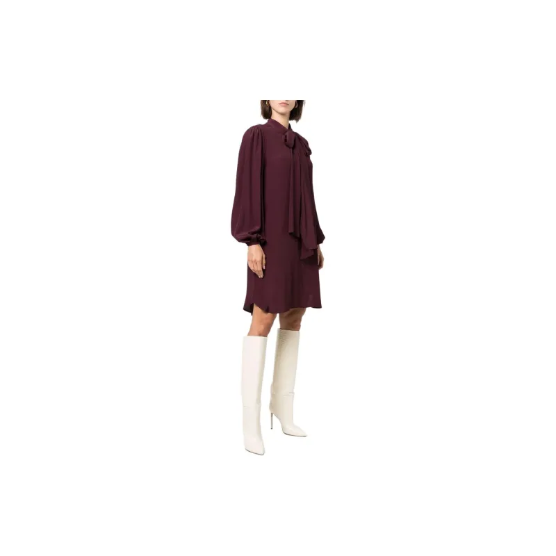 See By Chloe Long-Sleeved Dresses Women's Red-1