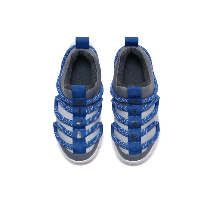 Nike Novice Slip Resistant Cushioning Kids Lifestyle Shoes Gray Blue Children Aged 3 7 Years Old-3