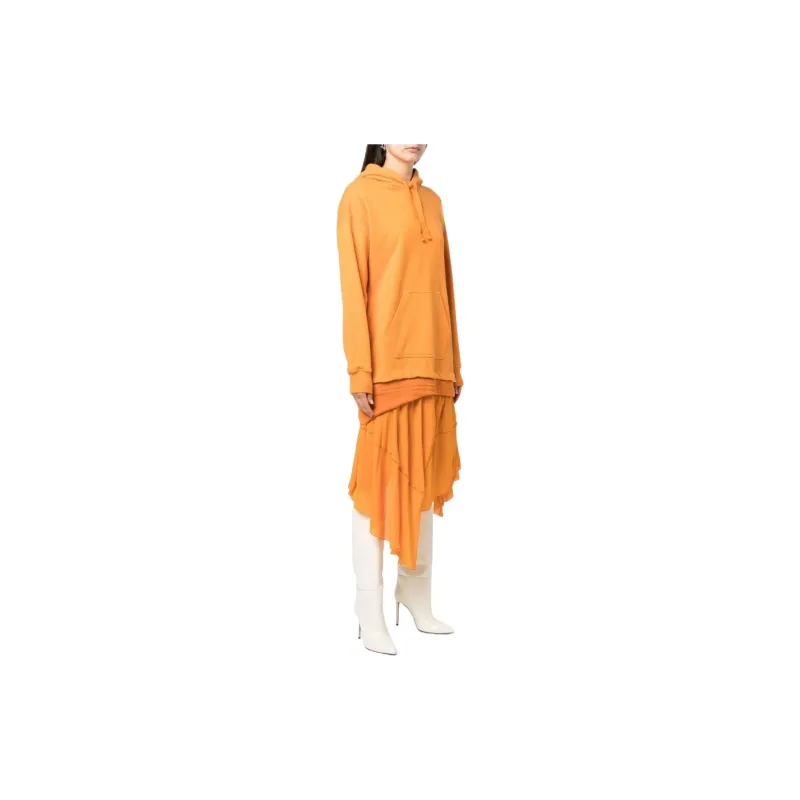 DIESEL Long Sleeved Dresses Women's Orange-3