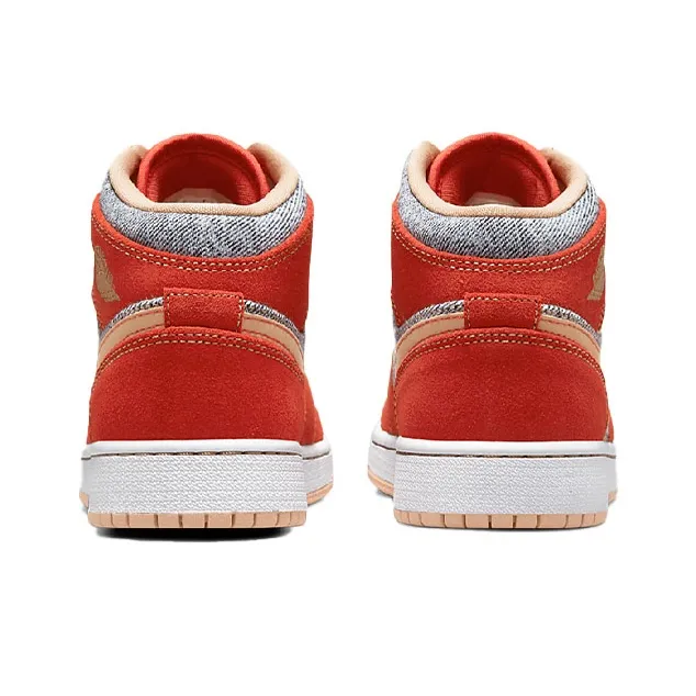 Jordan 1 Mid Denim Red GS-4