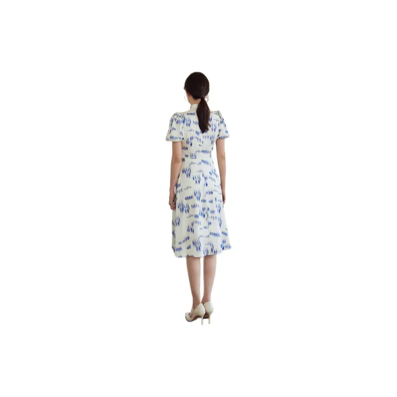 ROEYSHOUSE Short Sleeved Dresses Women's Multicolor-2