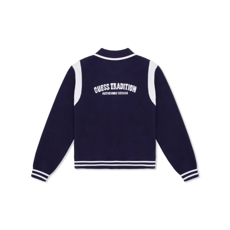 GUESS Knitwear Women's Navy Blue White Stripes-1
