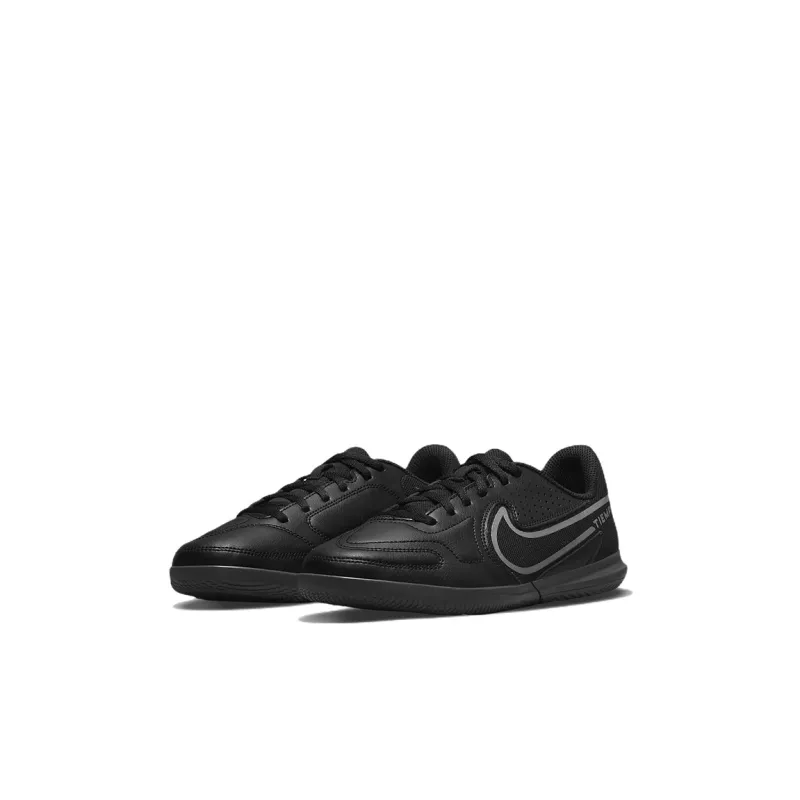 Nike Tiempo Legend 9 Club Slip Resistant Cushioning Wear Resistant Low Top Kids' Soccer Shoes Black Kids'-2