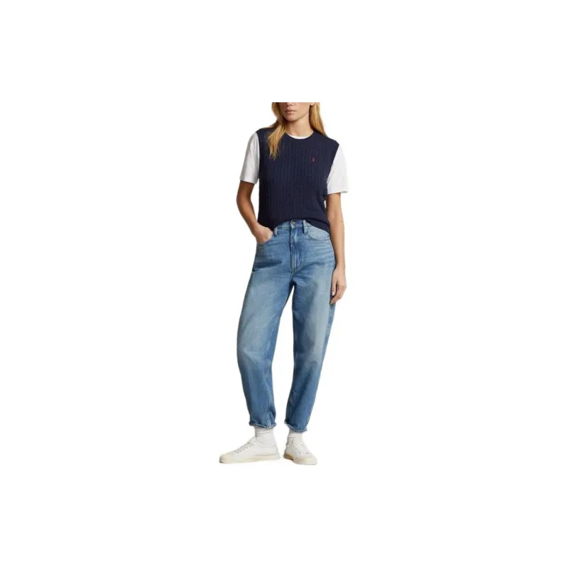 Polo Ralph Lauren SS24 Tank Top Women's Hunter Dark Blue-1