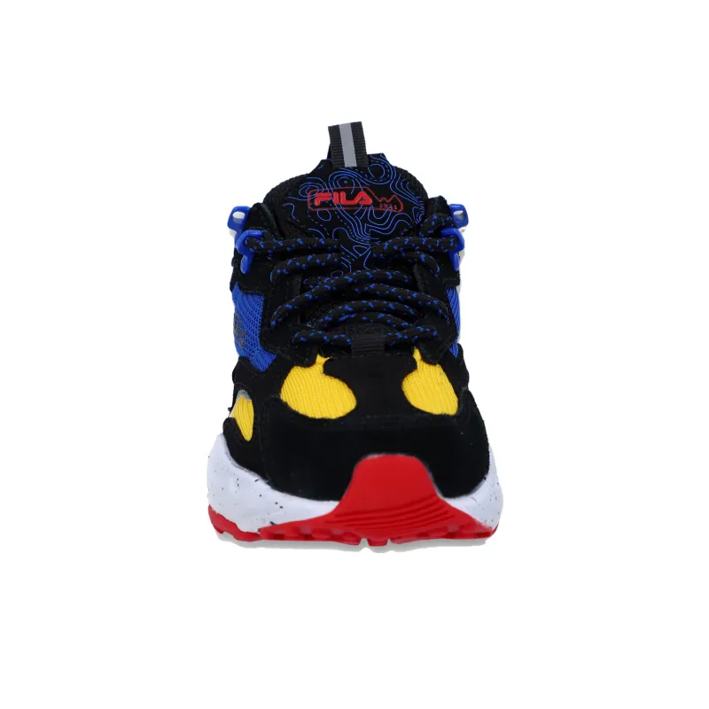 FILA KIDS Durable Breathable Low Top Kids' Running Shoes Black Yellow Kids'-3