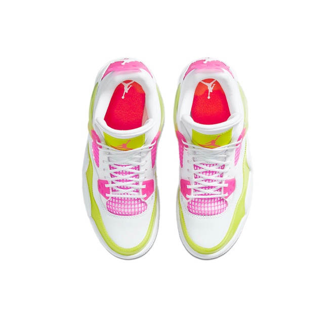 jordan 4 neon pink and green