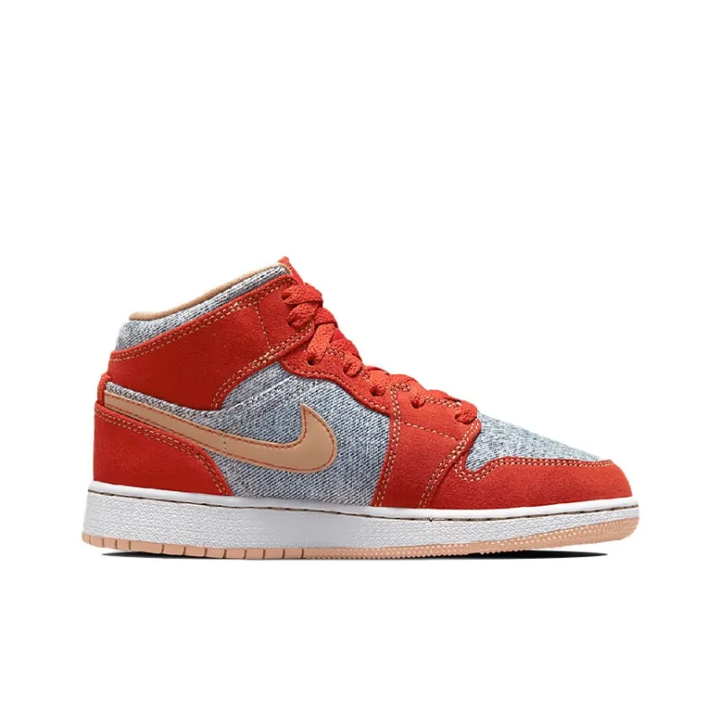 Jordan 1 Mid Denim Red GS-1