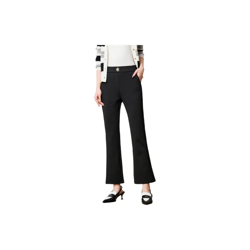FENHONGMALI Casual Pants Women's Black-1