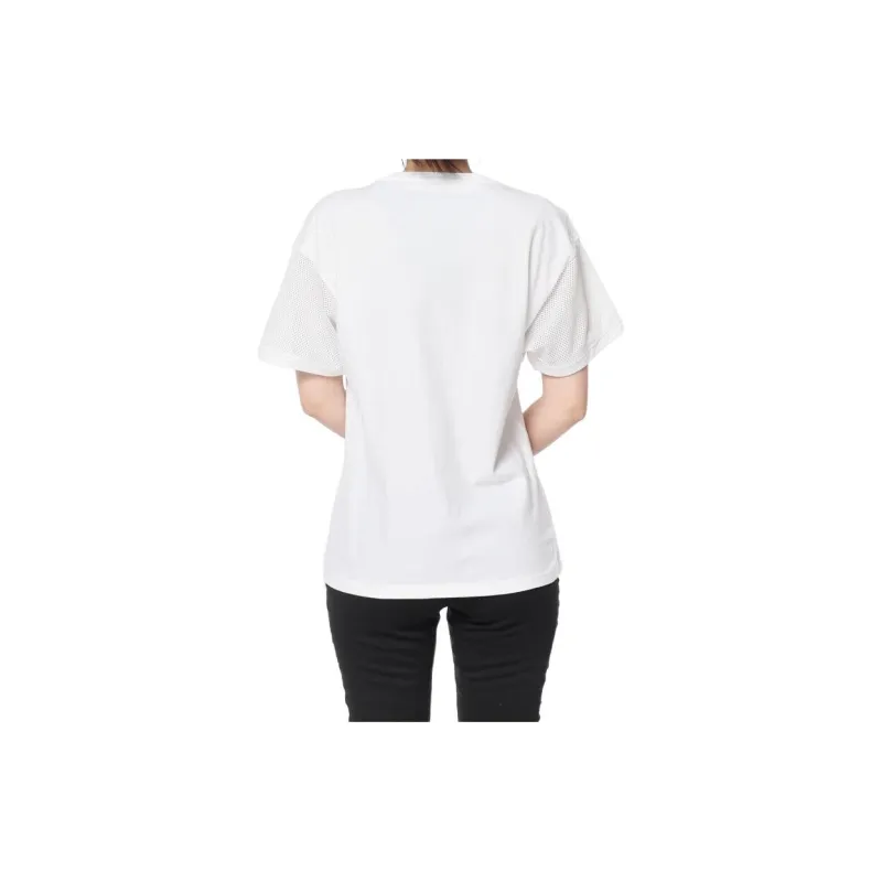 Adidas Neo Drop Shoulder Sleeve T Shirt Women's White-4