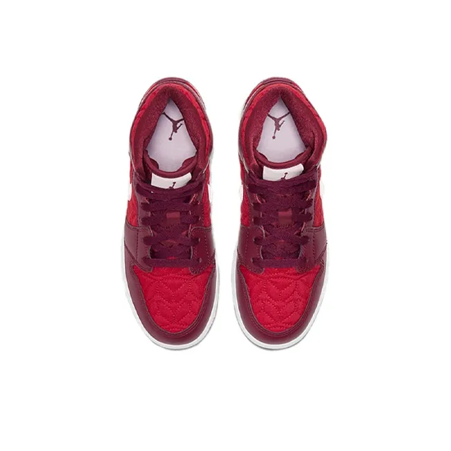 Jordan 1 Mid SE Red Quilt GS-3