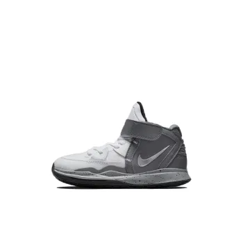 Nike Kyrie 8 Infinity White Cement Mid Top Children's Basketball Shoes Gray White Children Aged 3 7 Years Old