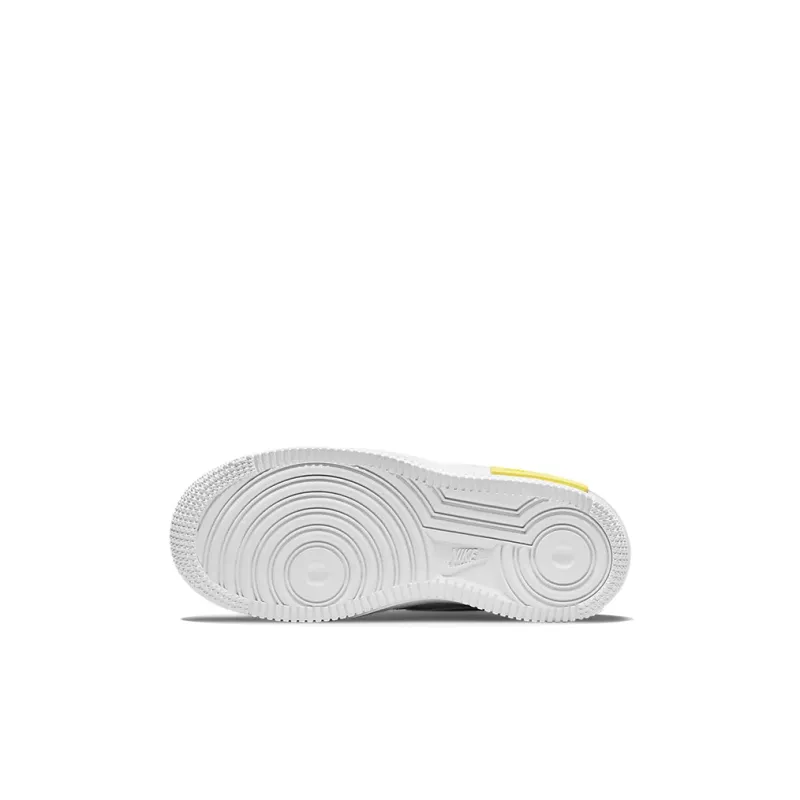 Nike Air Force 1 Fontanka Low Top Skateboard Shoes White Yellow Children Aged 3 7 Years Old-5