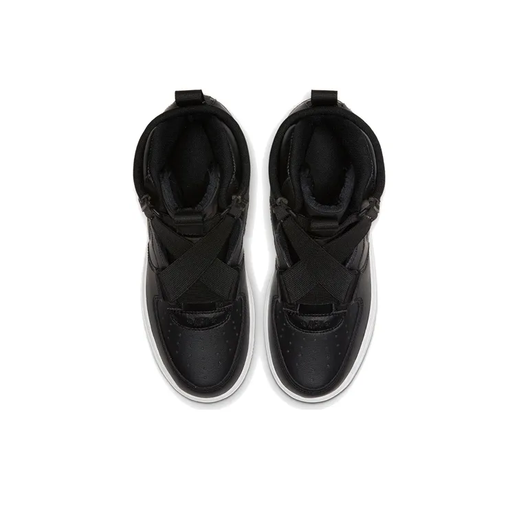 Nike Air Force 1 High Top Kids' Skateboarding Shoes Black Teenagers-3