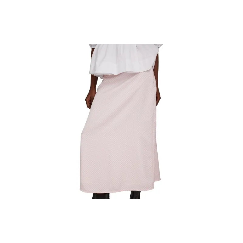 GANNI Casual Long Skirts Women's Pink-3