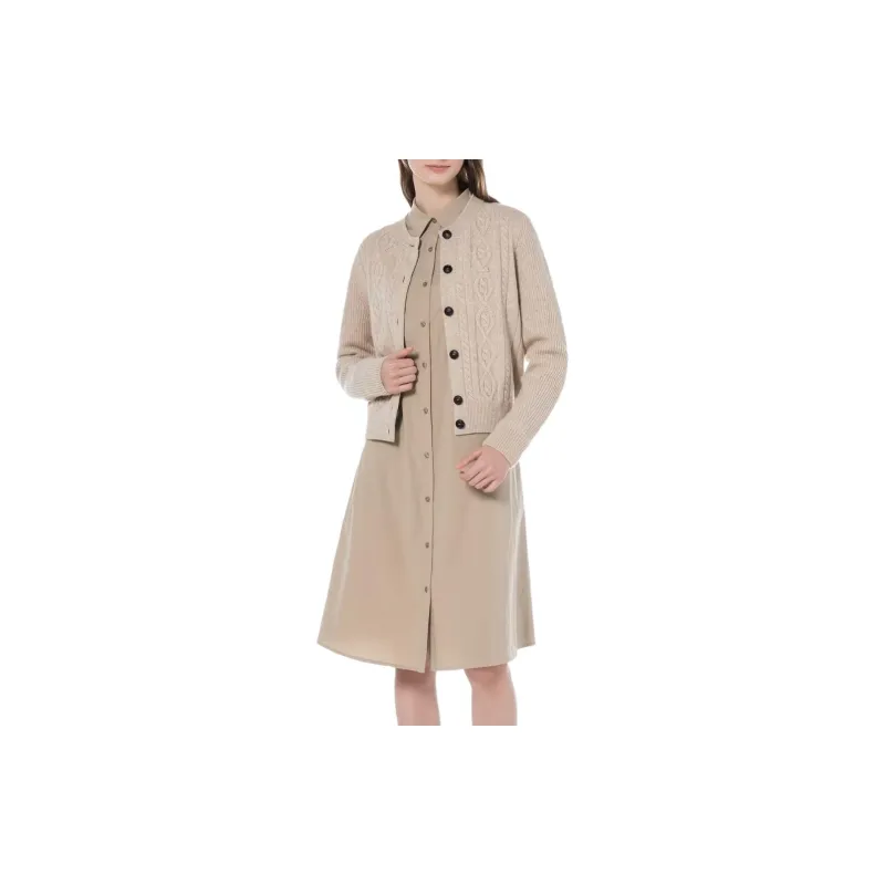 LACOSTE Sweaters Women's Beige-3
