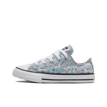 Converse Chuck Taylor All Star Low Top Kids Canvas Shoes Cerulean Multicolor Teenagers