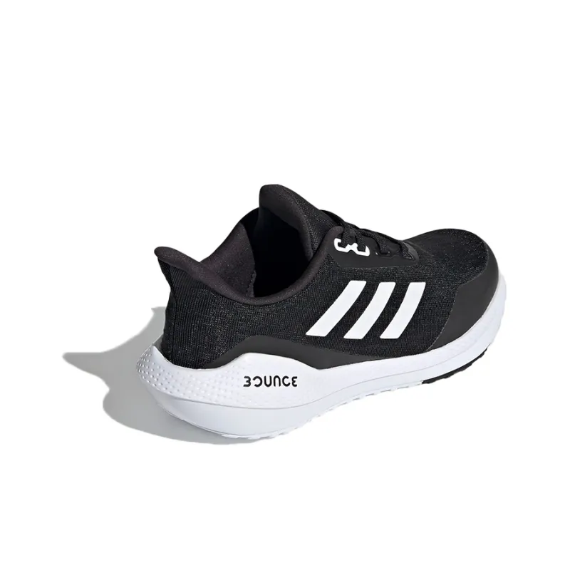 Adidas EQ21 Run Low Top Kids' Running Shoes Black White Teenagers-3