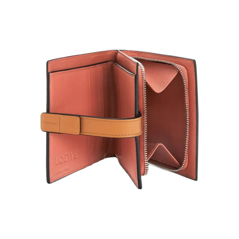LOEWE Grained Calfskin Wallet Women's Light Oat With Honey-4