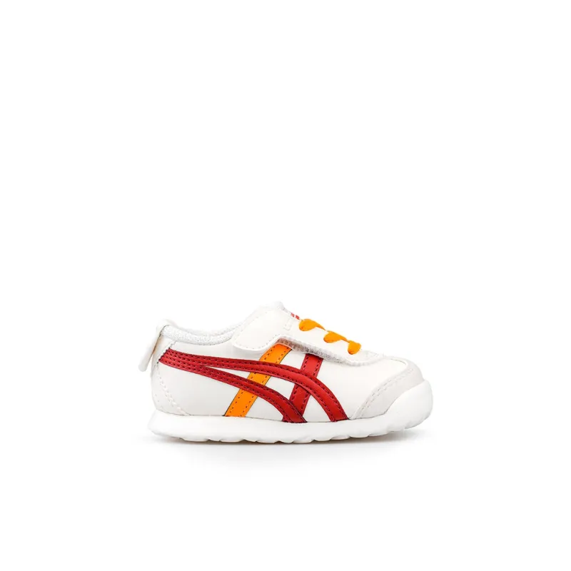 Onitsuka Tiger MEXICO 66 TS Breathable Low Top Sports Casual Shoes White Red Infant And Toddler-1