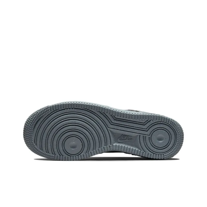 Nike Air Force 1 Low Cut Out Swoosh Smoke Grey GS-4