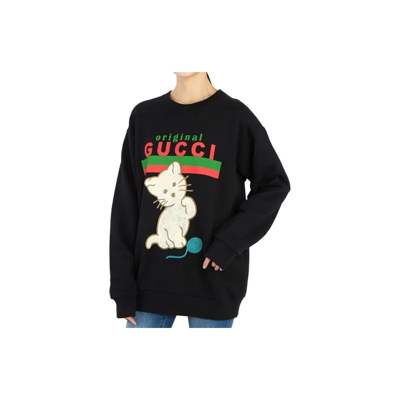 GUCCI Kitten Crew neck Sweatshirt-6