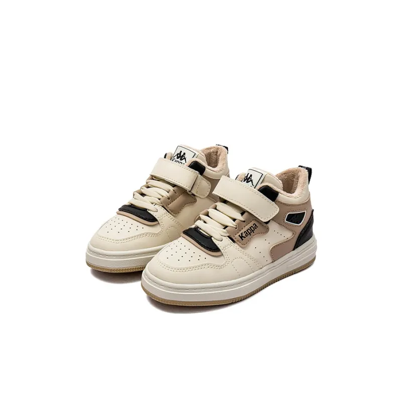 KAPPA KIDS Slip Resistant Anti Kick Cushioning Rebound Warm High Top Kids' Skateboarding Shoes Beige Khaki Kids'-2