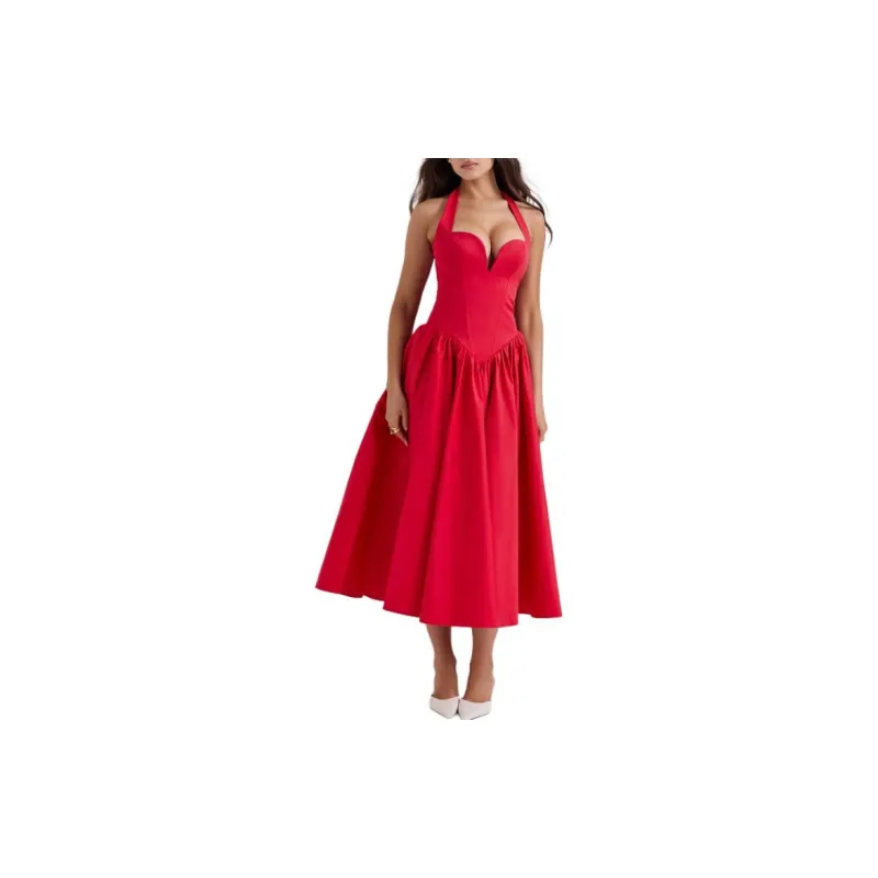 HOUSE OF CB COQUETTE Slip Dresses Women's RED/Red-1