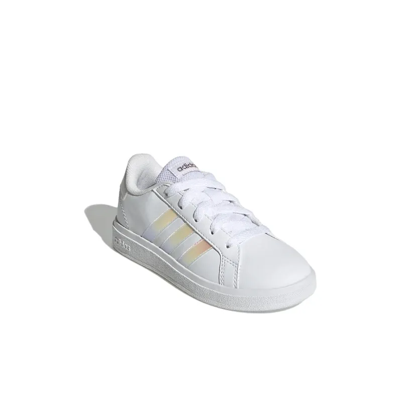 Adidas Grand Court 2.0 Big Kid 'White Iridescent'-1