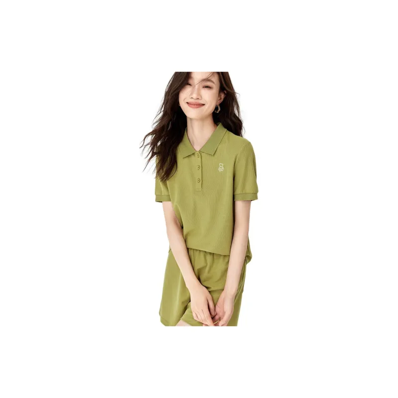 Mo Han Yi Mei Casual Suit Women's Green-1