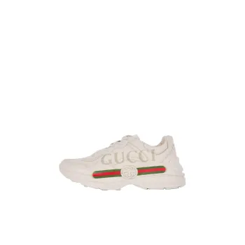 GUCCI Kids Rhyton Leather Sneakers