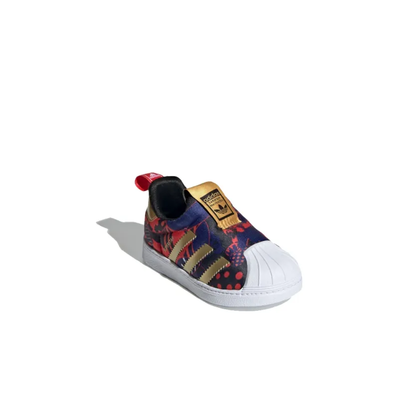 Adidas Originals 360 I Abrasion Resistant Low Top Skateboard Shoes Dark Blue Purple Infant And Toddler-2