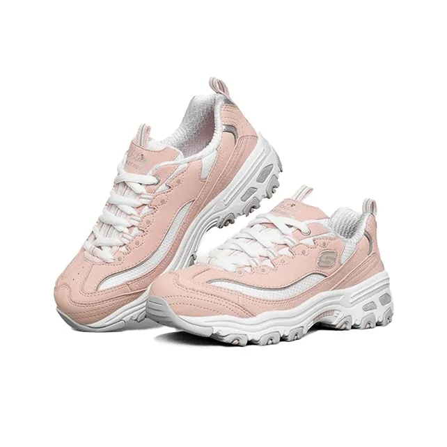 Skechers Abrasion Resistant Breathable Low Top Kids Lifestyle Shoes Light Pink Teenagers-3