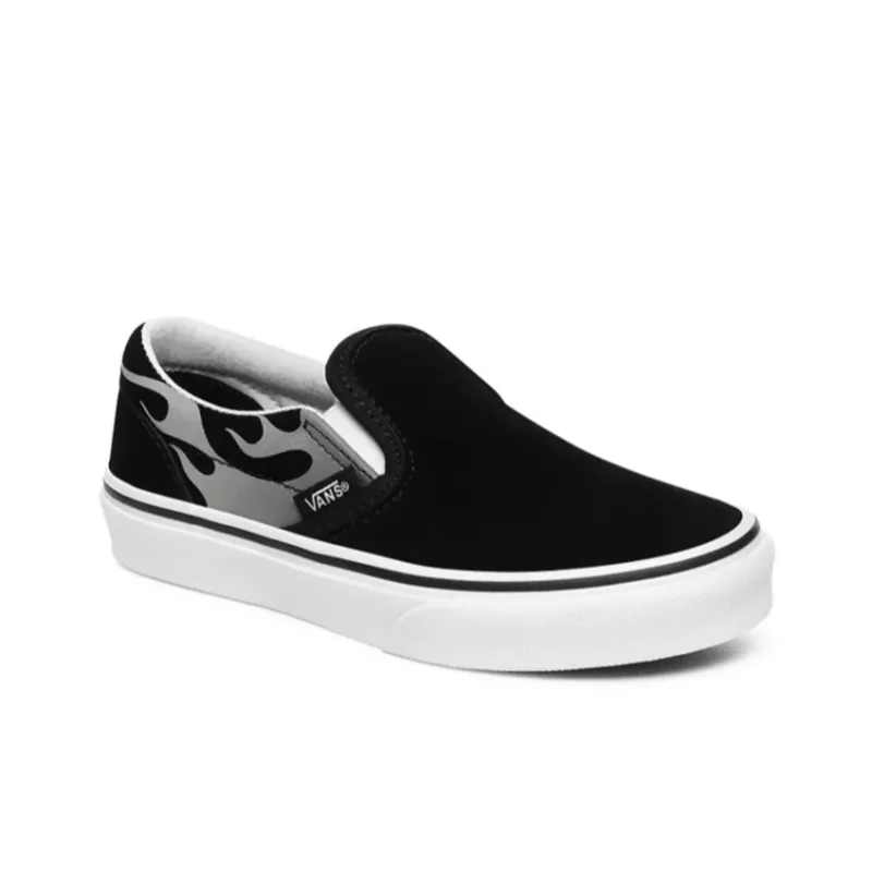 Vans Low Top Kids' Skateboarding Shoes Black Gray Teenagers-2