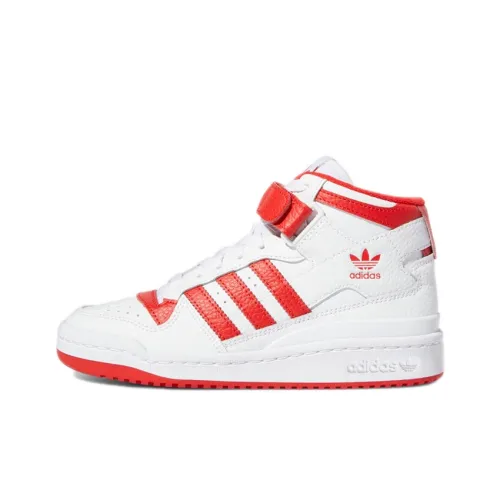 Adidas Forum Mid J 'White Vivid Red'