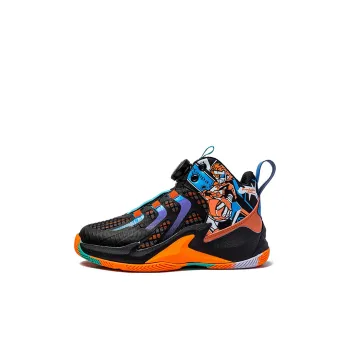 Kappa Knob Collection Mid-Top Basketball Shoes Black Kids'