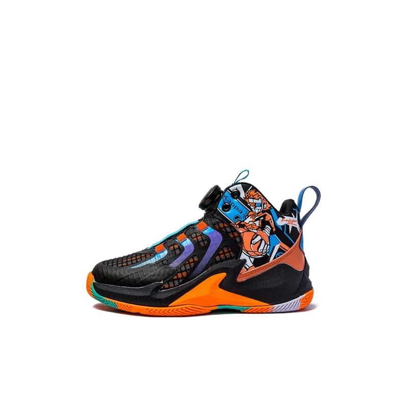 Kappa Knob Collection Mid-Top Basketball Shoes Black Kids'-0