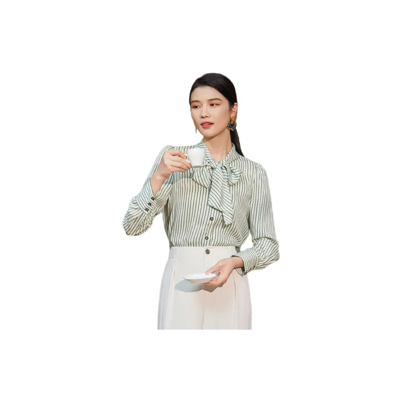BBLLUUEE Shirt Women's Clear Tea Green-2
