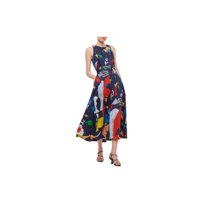Polo Ralph Lauren All-Over Patterned Sleeveless Dress-1