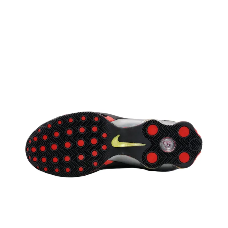 Nike Cushioned Slip Resistant Mid Top Running Shoes Men's Black Red-3