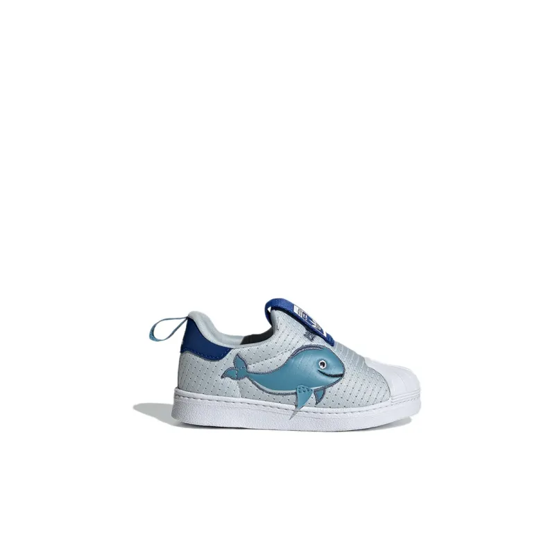 Adidas Originals Abrasion Resistant Low Top Toddler Shoes White/Blue Infant And Toddler-1