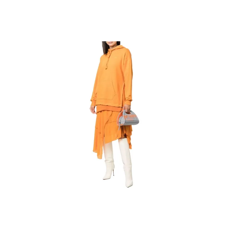 DIESEL Long Sleeved Dresses Women's Orange-1
