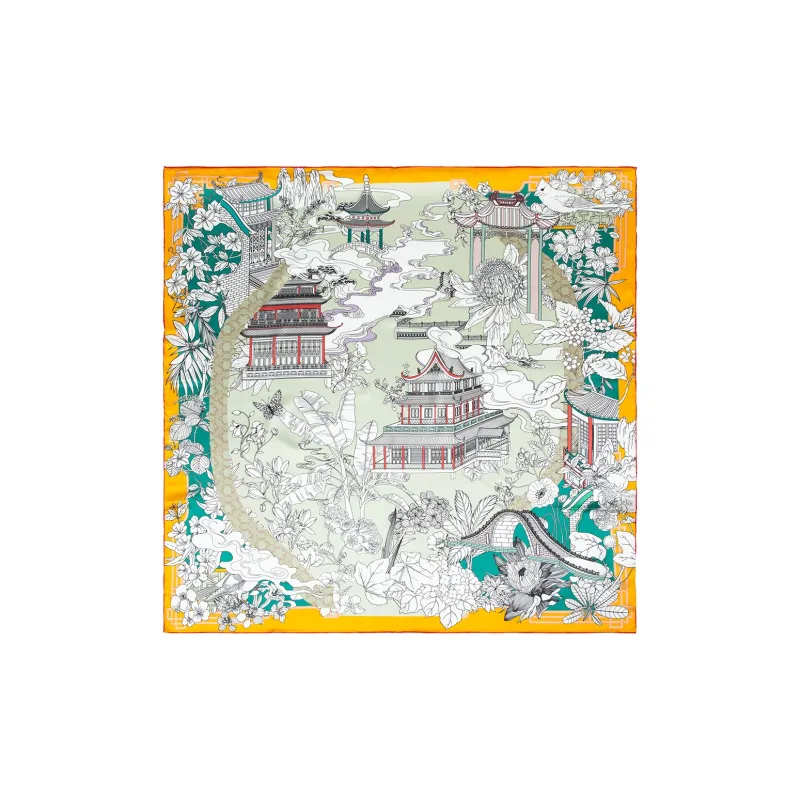 Silk Boundary Silk Scarves Women's-4