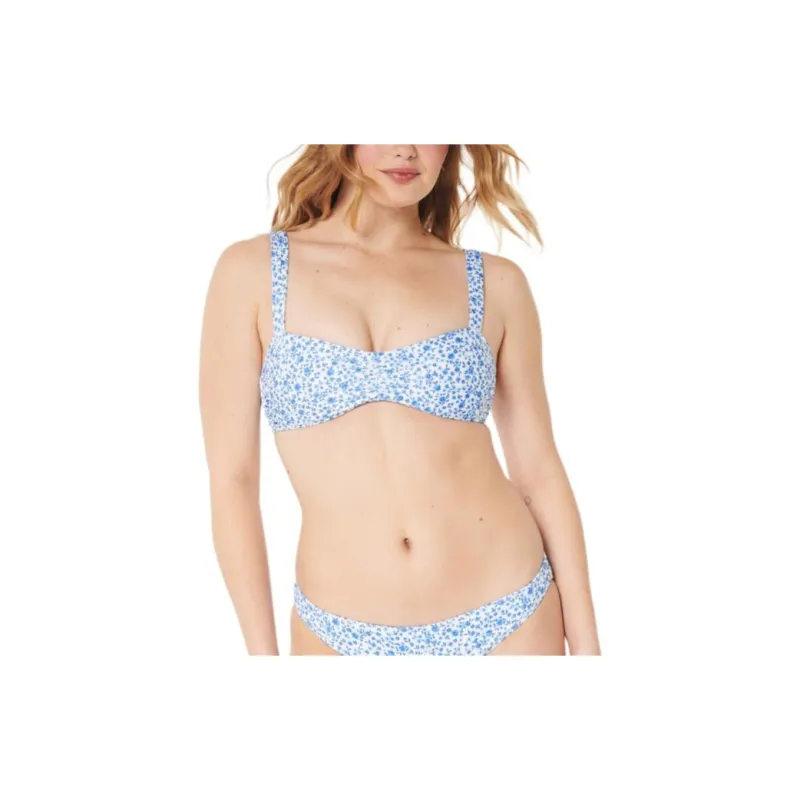 Hollister Bikini Women's Light Blue Floral Pattern-1